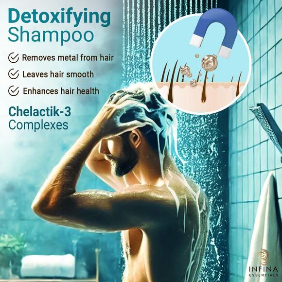 Chelating Hard Water Shampoo with Chelactik-3 & Rosemary Oil - Color Safe Metal - Picture 6 of 6